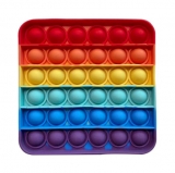 Popit giocattolo quadrato arcobaleno
