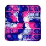 Popit giocattolo quadrato rosa-viola-blu